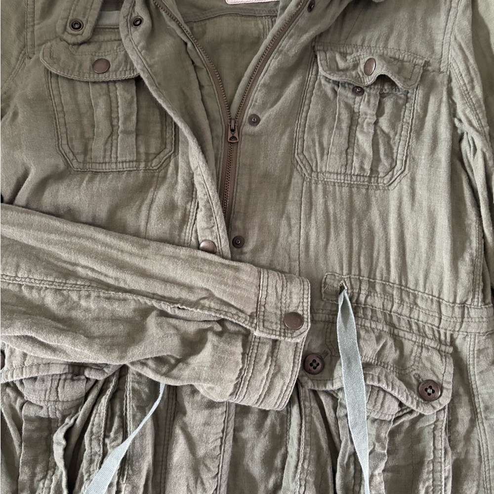 American Eagle Olive Utility Jacket - image 3
